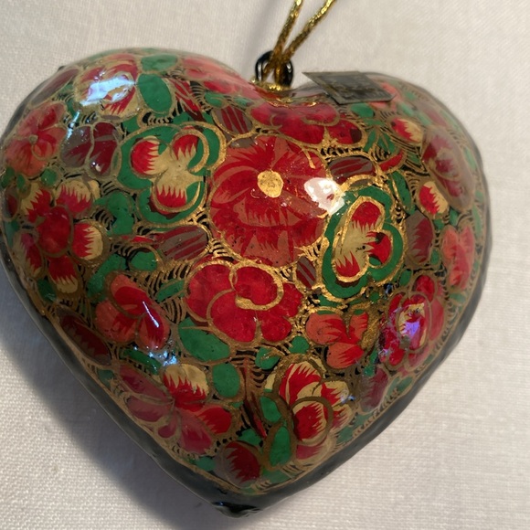 Kasmir Art Paper mache ornaments tassel hand painted - Picture 5 of 16